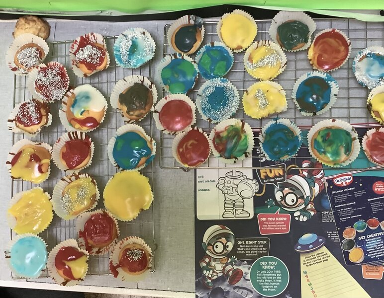 Image of 8As Solar system cakes 