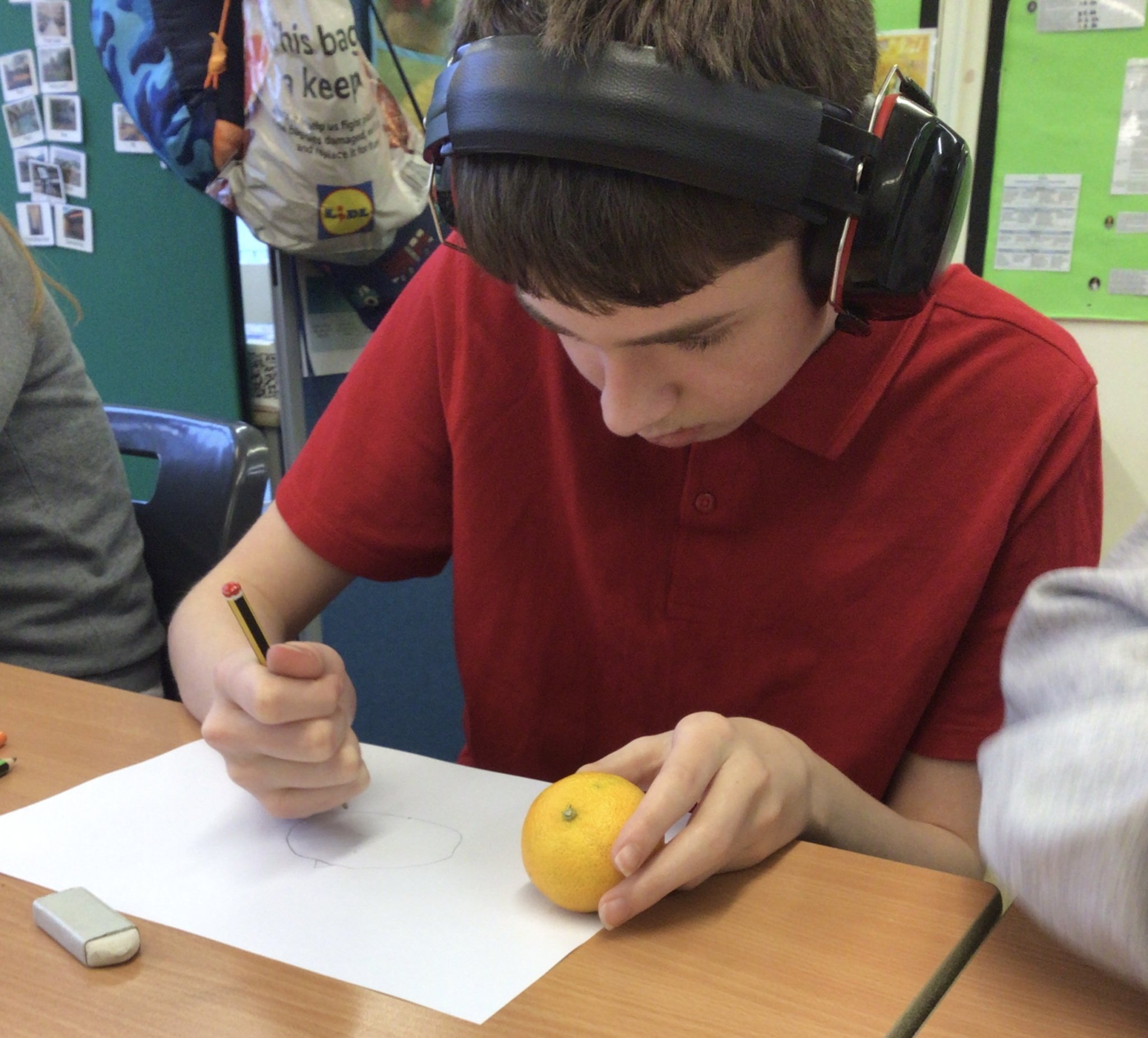 Image of Observational drawings of fruit.