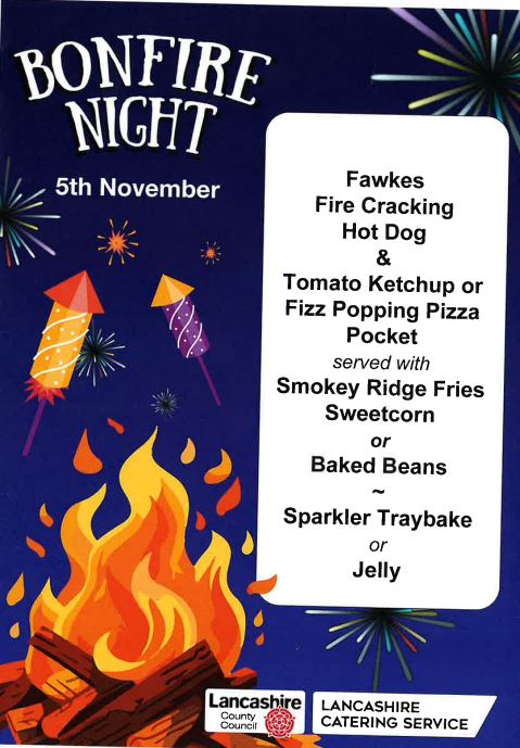 Image of Bonfire Night Menu 
