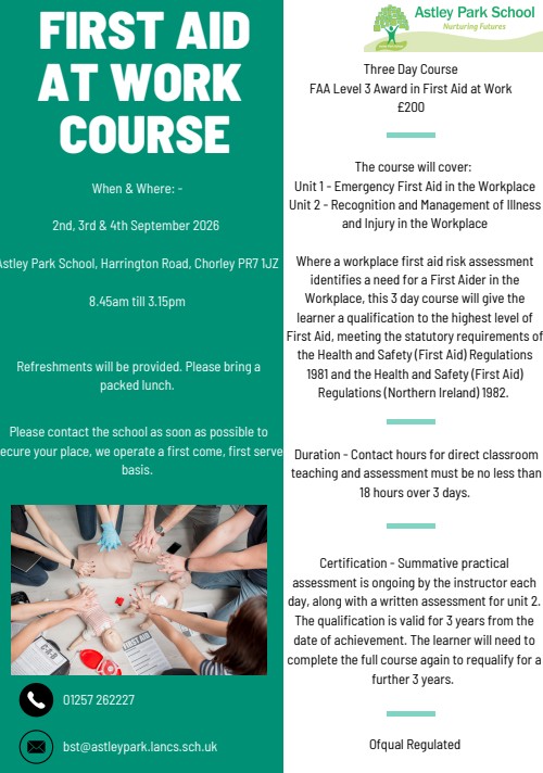 Image of First Aid At Work Course 
