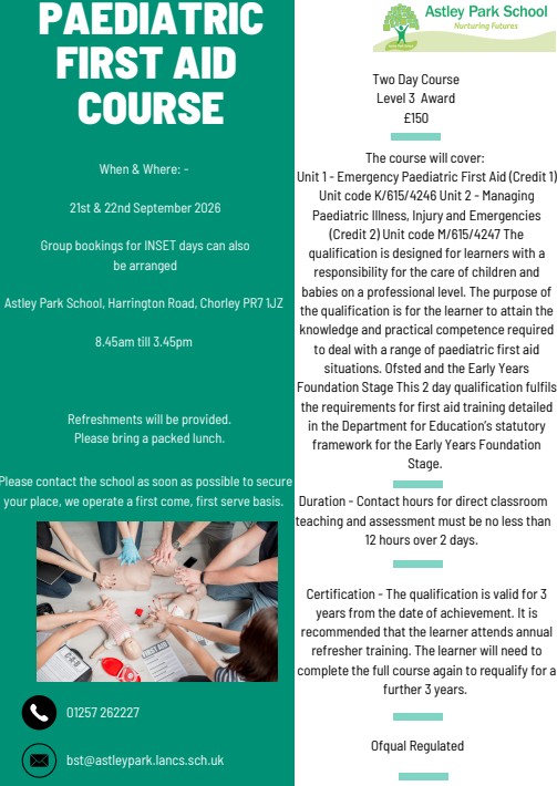 Image of Paediatric First Aid Course 