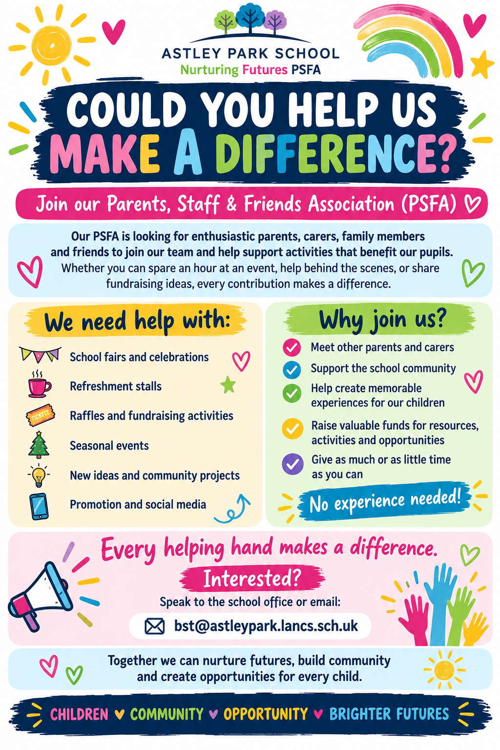 Image of Join Our Parents, Staff & Friends Association 