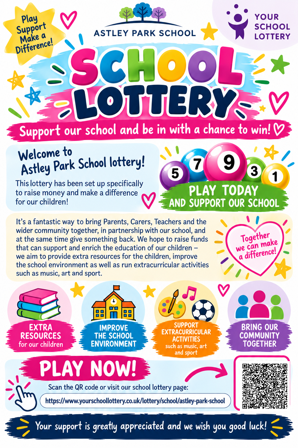 Image of School Lottery- We need your help!
