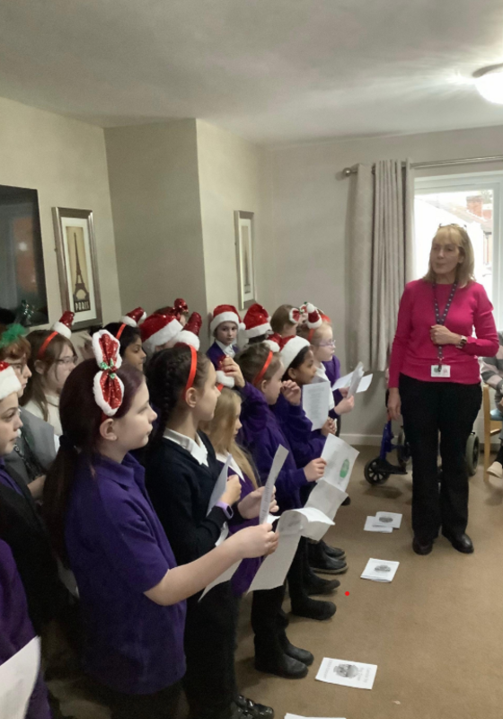 Image of Choir care home visit