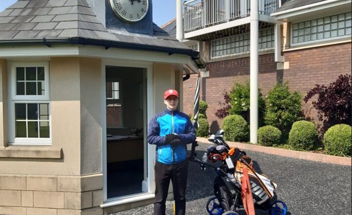 Image of Waddington Flies the Flag for Balshaw's at Lancashire Schools Golf Champs!