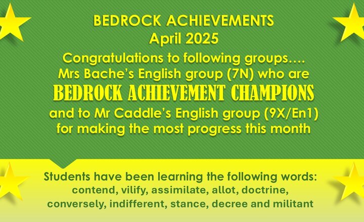 Image of Bedrock Achievements - April 2025