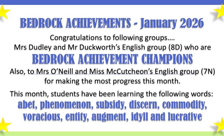 Image of Bedrock Achievements - January 2026