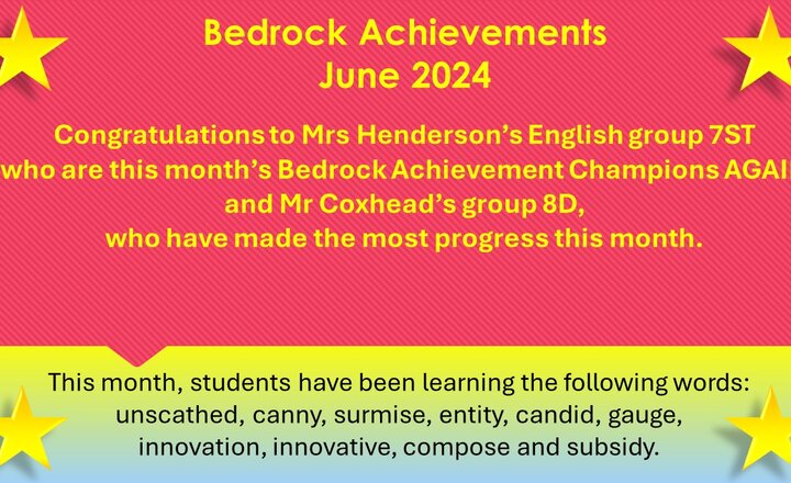 Image of Bedrock Achievements - June 2024