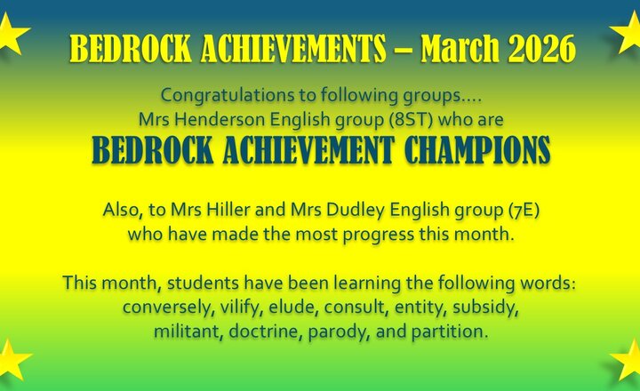 Image of Bedrock Achievements - March 2026