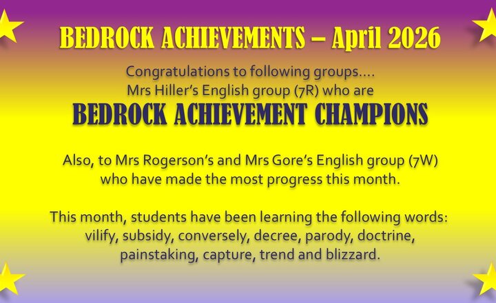 Image of Bedrock Achievements - April 2026