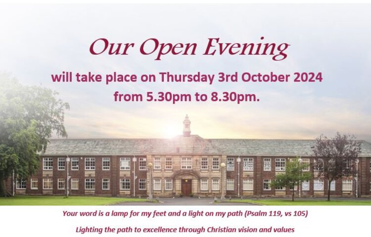 Image of Open Evening - Thursday 3rd October 5.30pm to 8.30pm