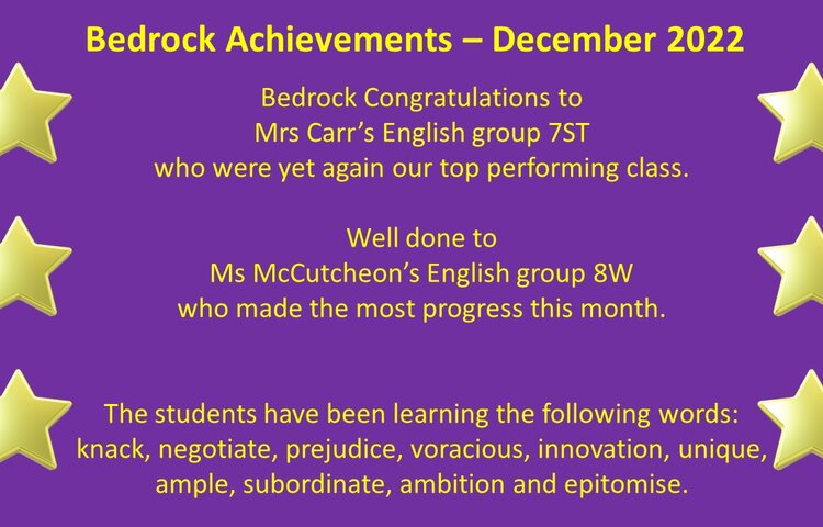 Image of Bedrock Congratulations - December 2022