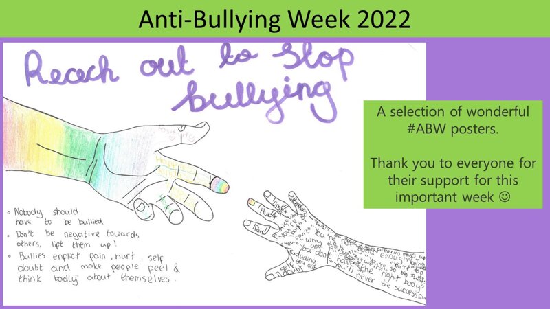 anti bullying week 2022 homework