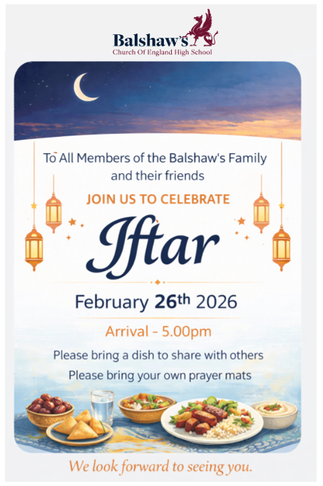 Image of Iftar - Thursday 26th February from 5pm