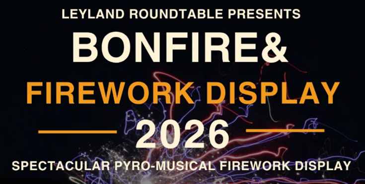 Image of Leyland Roundtable Bonfire and Firework Display at Worden Park
