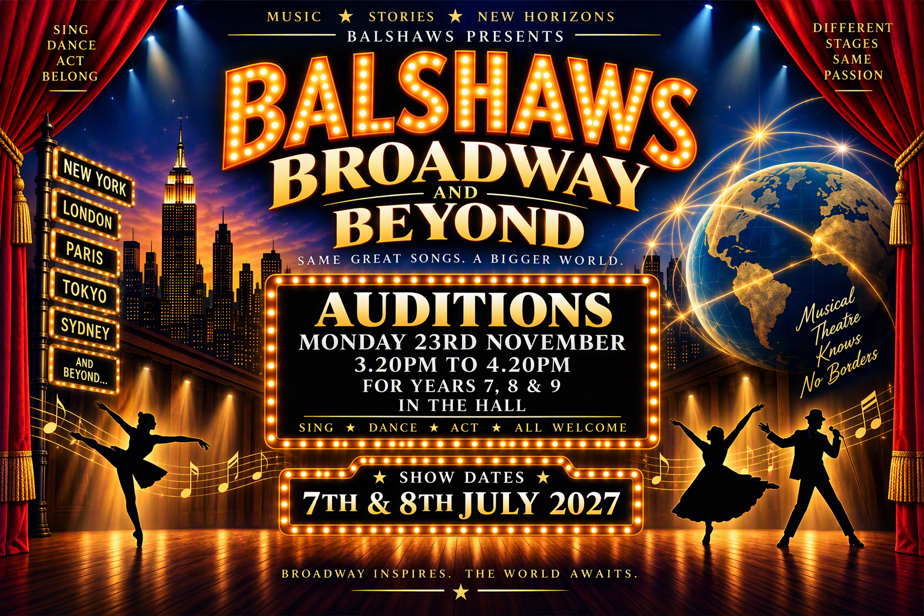 Image of  Balshaw's Broadway and Beyond - Auditions on Monday 23rd November