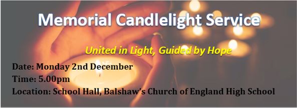 Image of Memorial Candlelight Service - Monday 2nd December 5pm