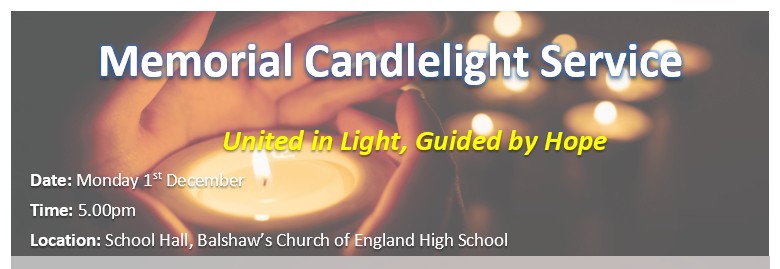 Image of Memorial Candlelight Service - Monday 1st December from 5pm