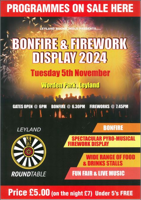 Image of Worden Park Bonfire & Firework Display 2024