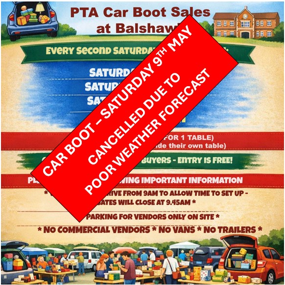 Image of Car Boot Sales at Balshaw's - Saturday 13 June and Saturday 11 July from 10am to 12 noon