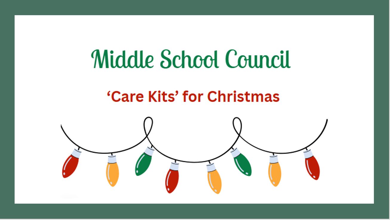 Image of Middle School Council 'Care Kits' for Christmas