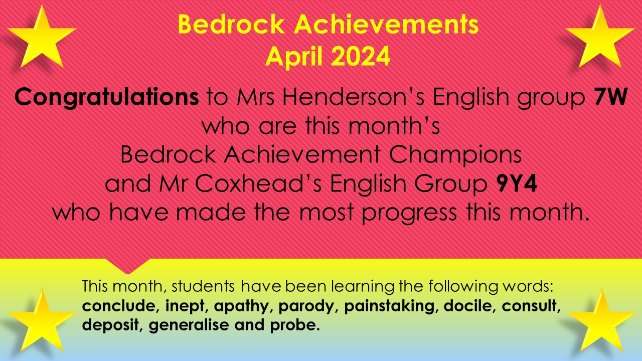 Bedrock achievement April 2024