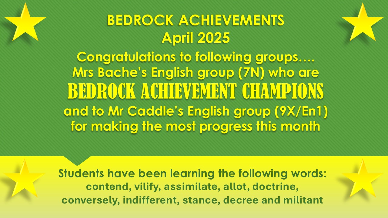Image of Bedrock Achievements - April 2025
