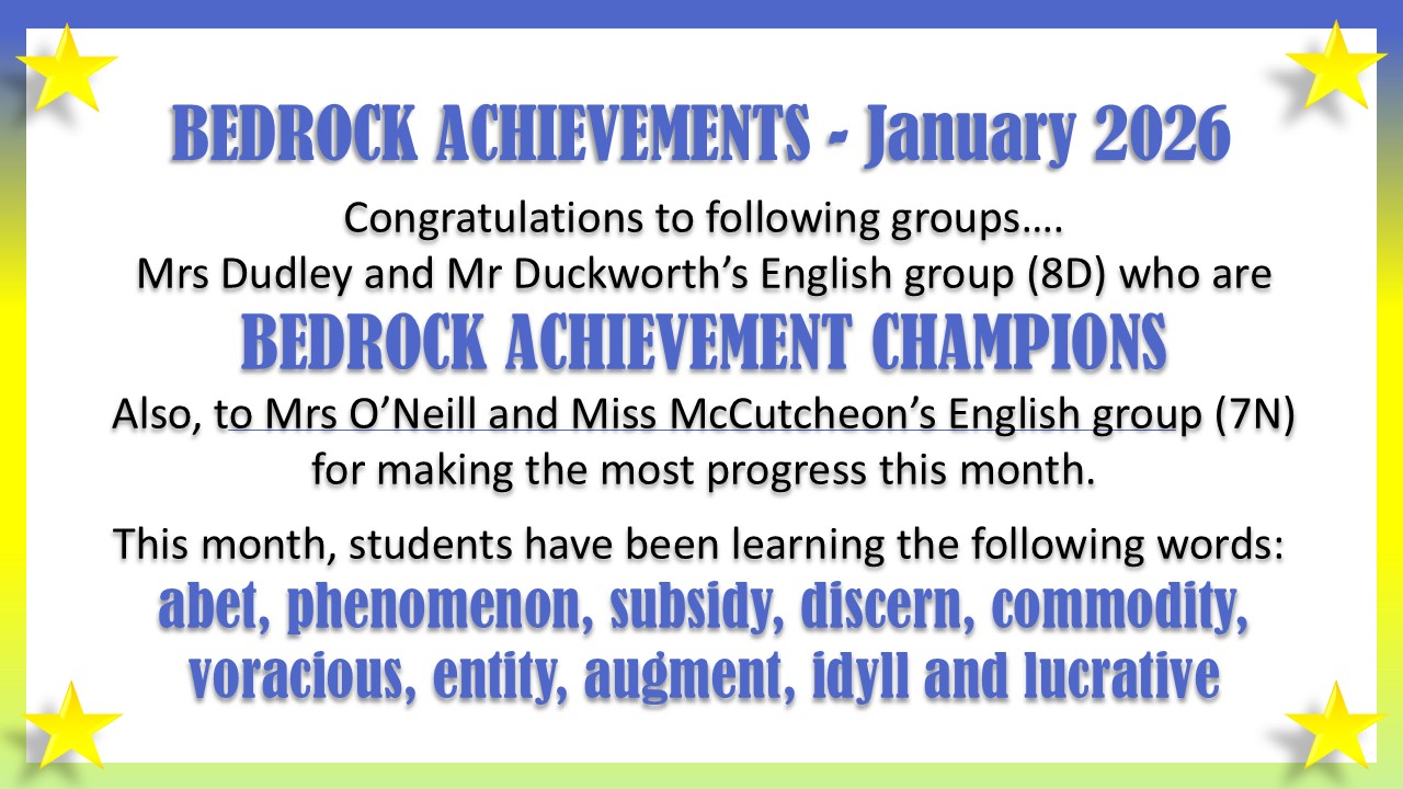 Image of Bedrock Achievements - January 2026