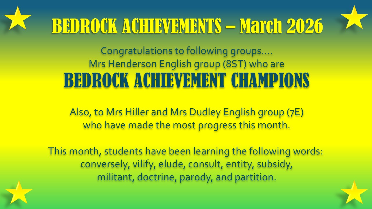 Image of Bedrock Achievements - March 2026