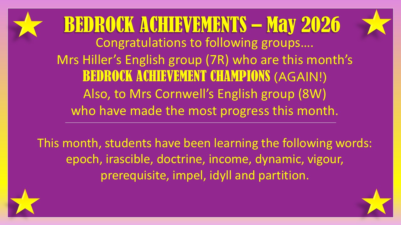 Image of Bedrock Achievements - May 2026