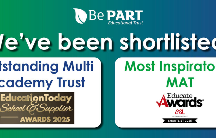Image of BePART Educational Trust Shortlisted for Prestigious National Education Awards