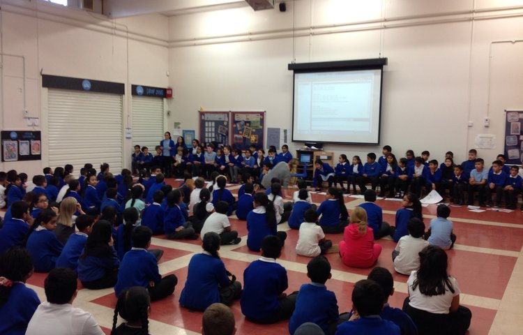 Image of Year 5 Assembly about Cyber Bullying
