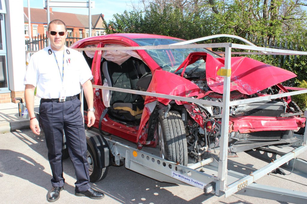 Image of Wirral Road Safety & Merseyside Fire and Rescue Service Impart Road Safety Advice to Students