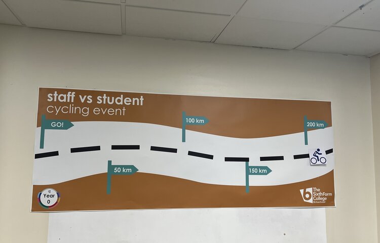 Image of Staff vs Students Cycling - March 2023