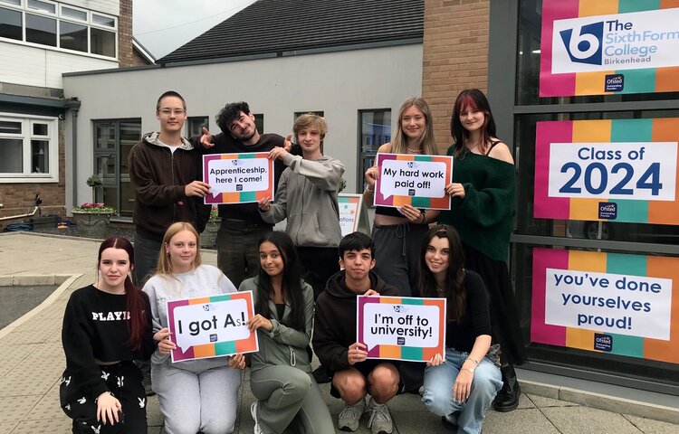 Image of Record breaking results at Birkenhead Sixth Form College