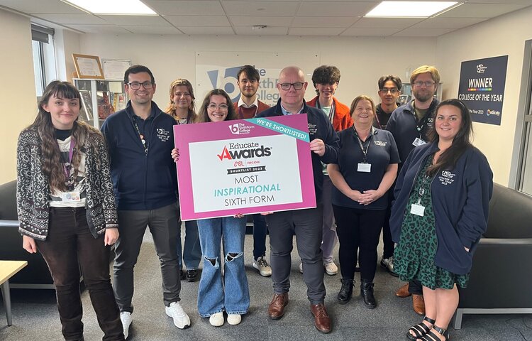 Image of ‘Most Inspirational’ award nomination for College