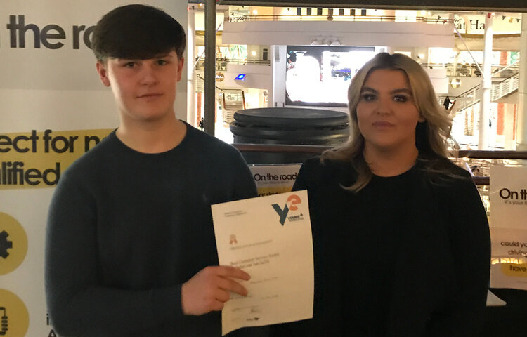 Image of Young Enterprise team scoop award win