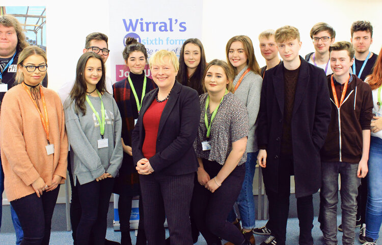 Image of Angela Eagle MP visits College to answer students' questions