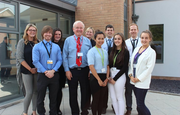 Image of Vice President of the British Psychological Society visits the College