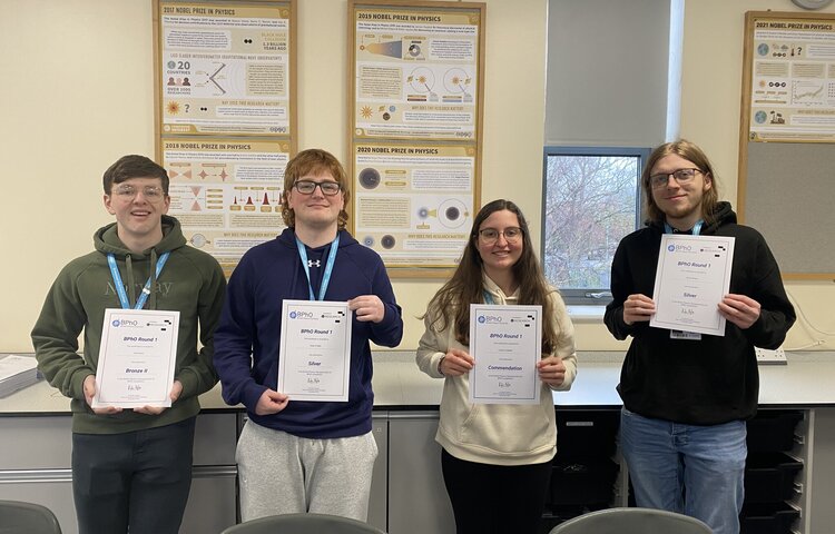 Image of College Students thrive at Recent British Physics Olympiad Competition