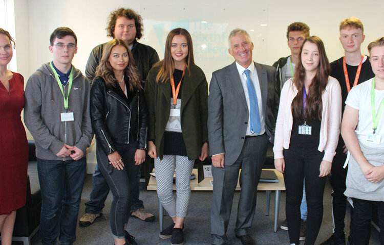 Image of House of Lords Peer Visits Birkenhead Sixth Form College