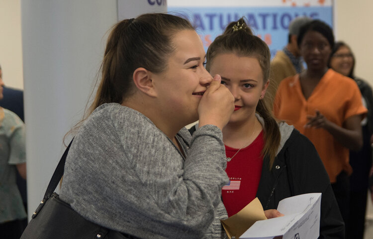 Image of An emotional day for record-breaking College students