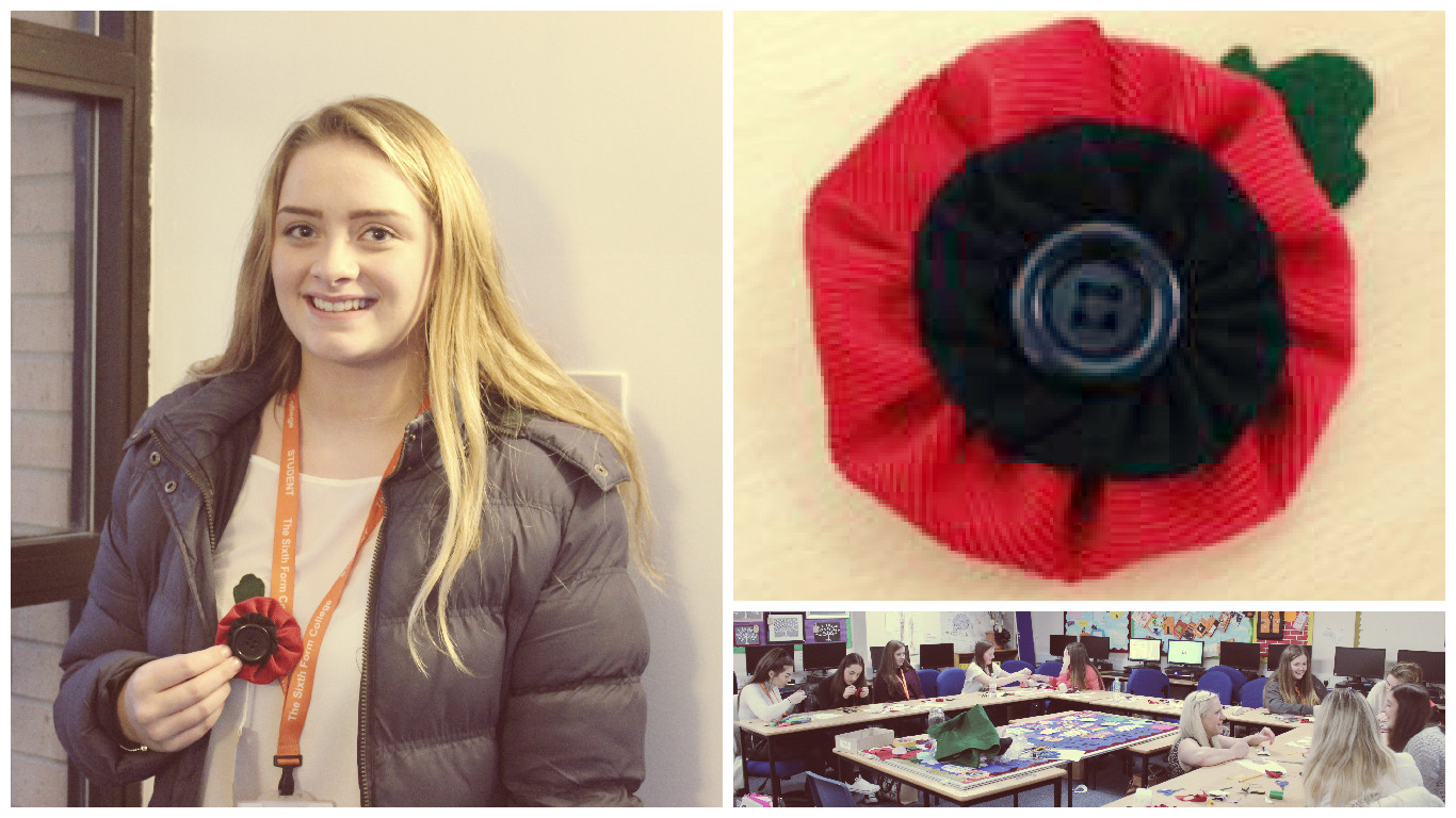 Image of Staff and Students remember and pay tribute on Armistice Day