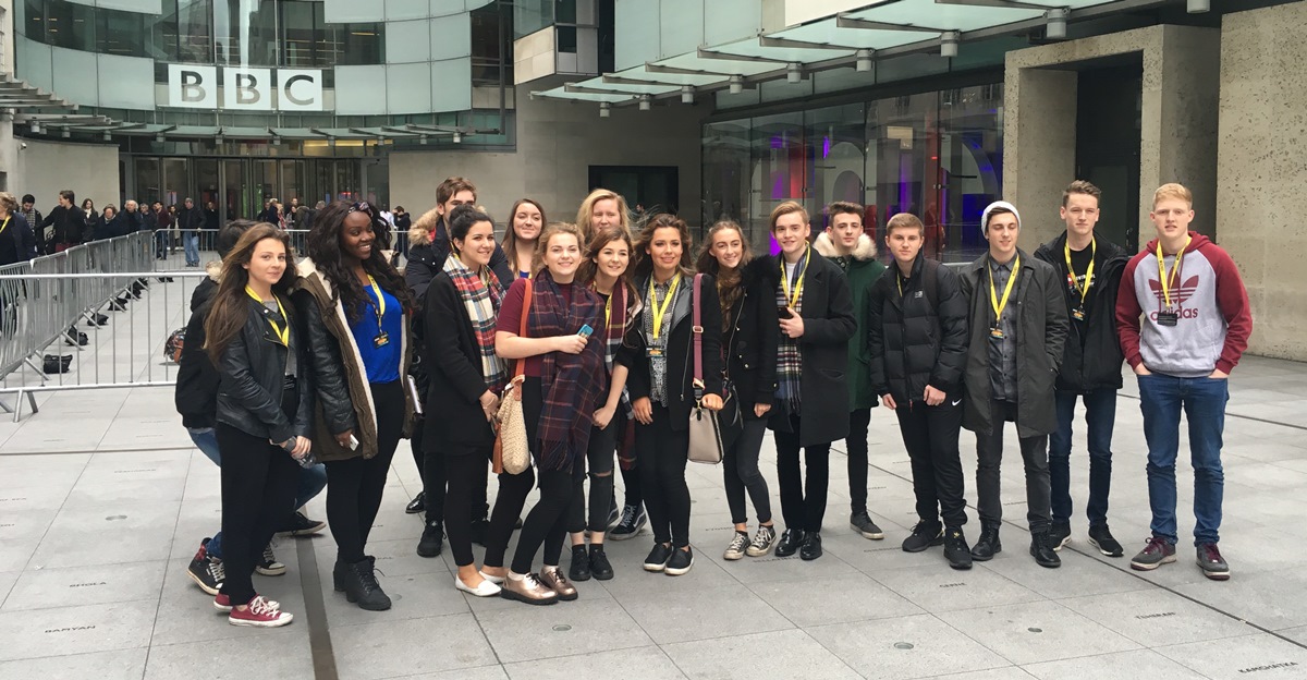 Image of Media and Film Students Experience the Bright Lights of the BBC