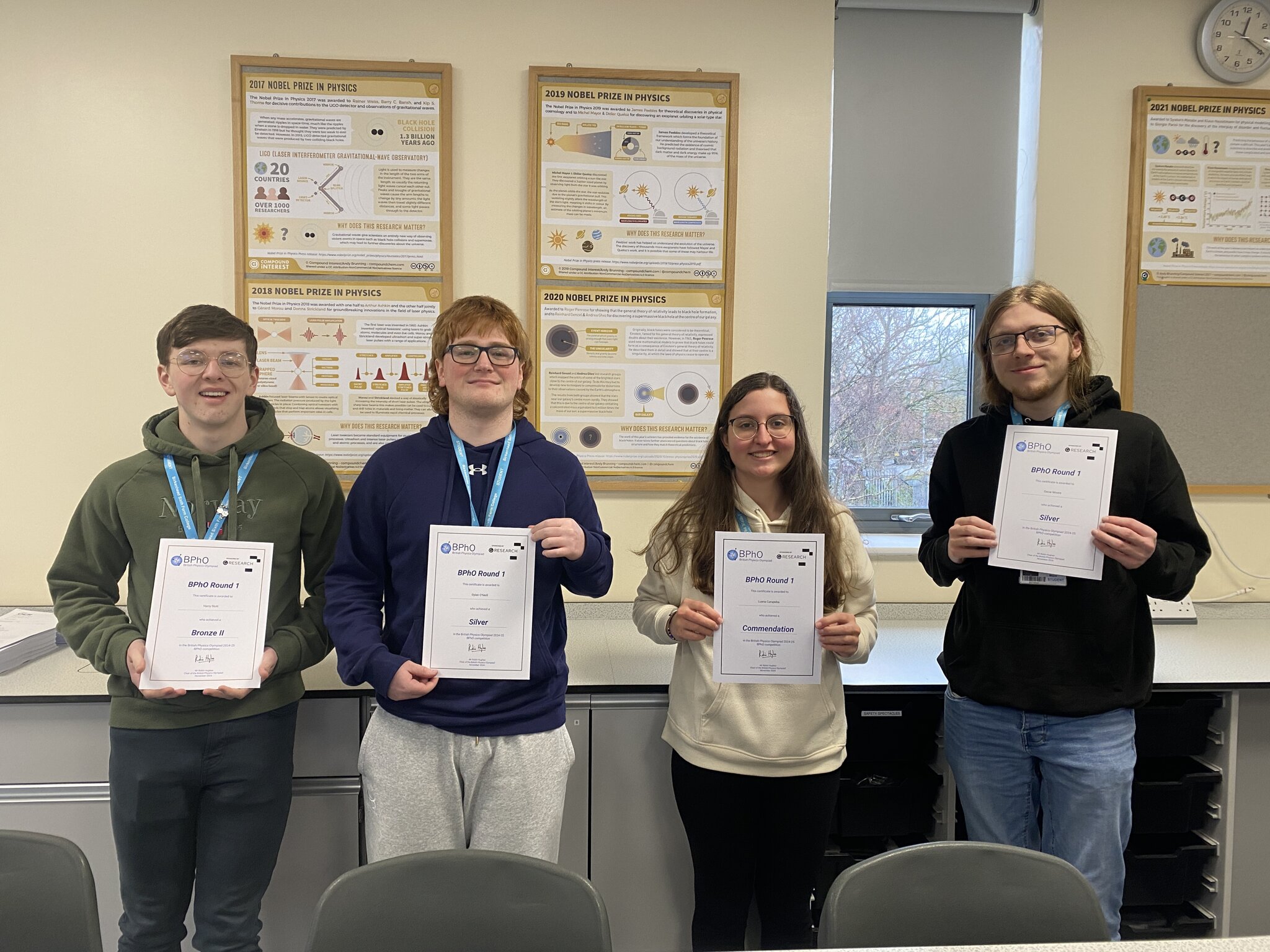 Image of College Students thrive at Recent British Physics Olympiad Competition