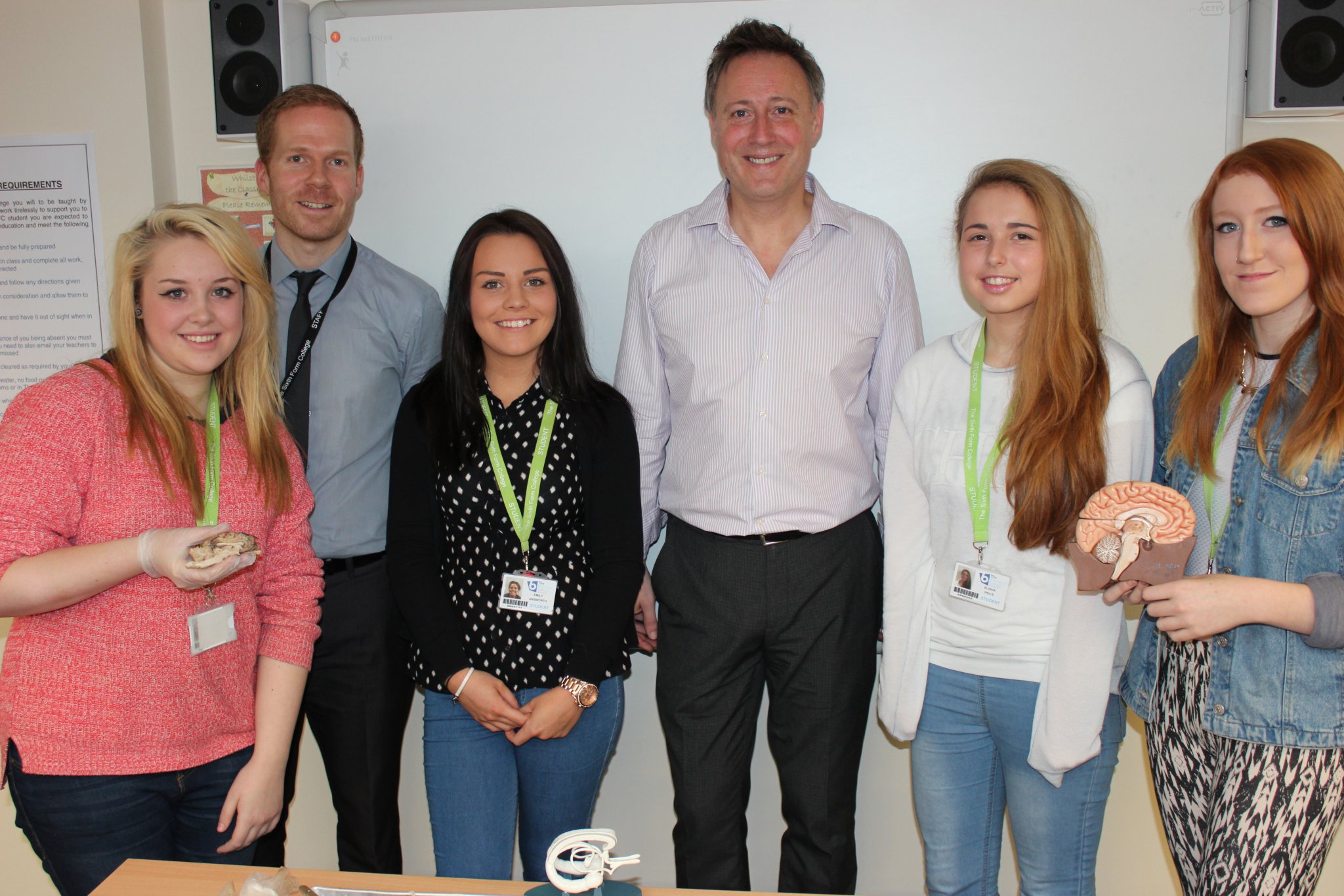 Image of Psychology 'Brain Day' with Dr Guy Sutton