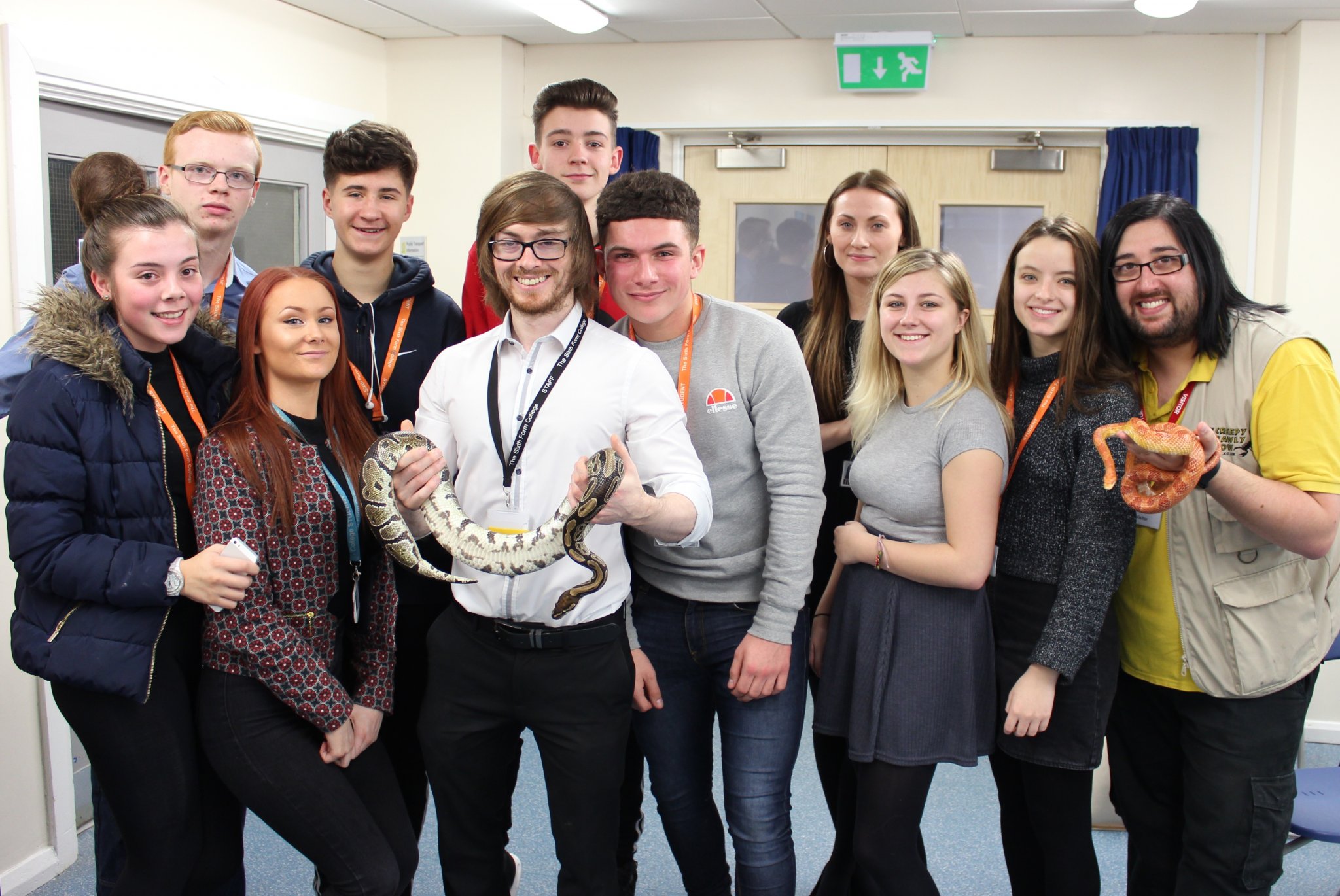 Image of Psychology students faced their fears when The Creepy Crawly Show returned to College