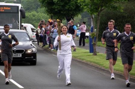 Image of Student Carries Olympic Flame! 