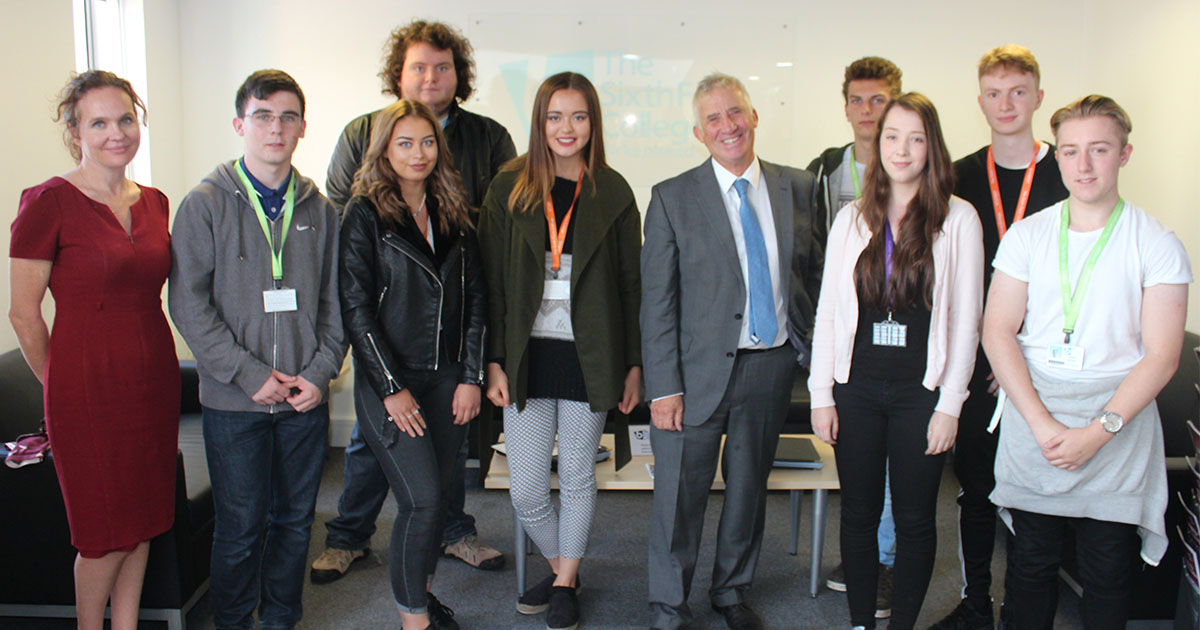 Image of House of Lords Peer Visits Birkenhead Sixth Form College