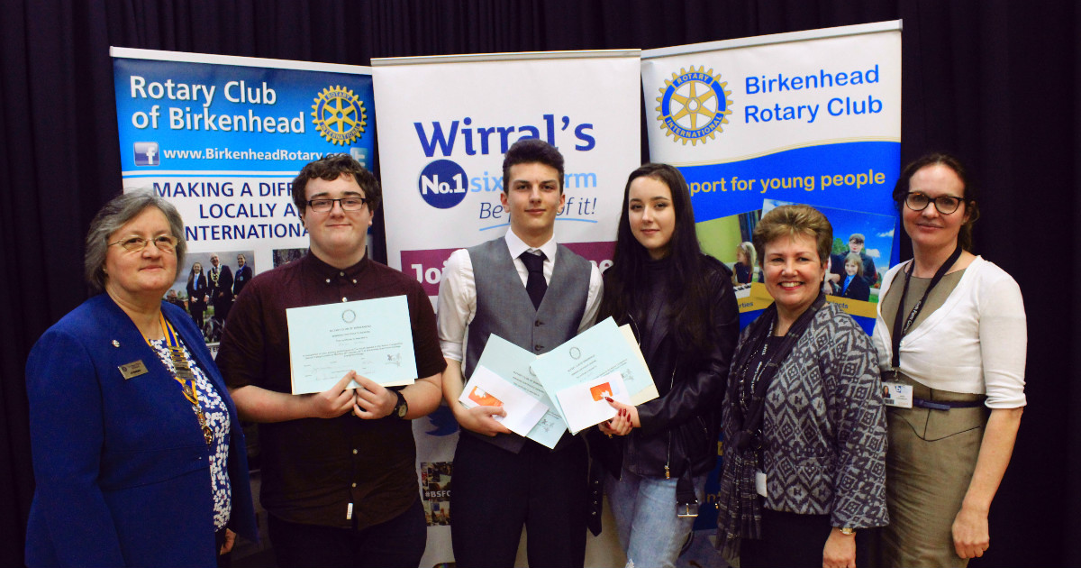 Image of College wins Birkenhead Rotary Club's 'Youth Speaks' competition 